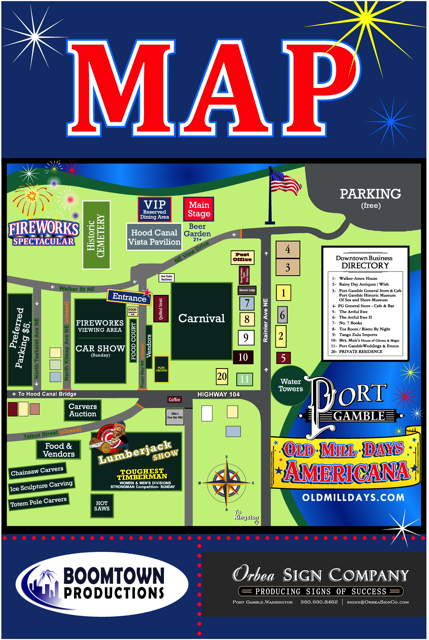 Old Mill Days 2015 Map